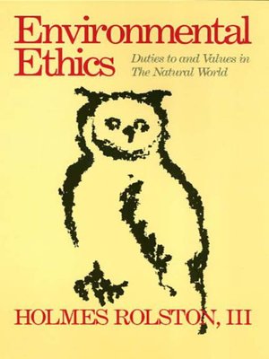 cover image of Environmental Ethics
